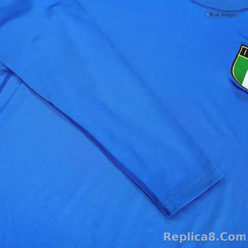 2000 Italy Home Retro Jersey Long Sleeve - detail