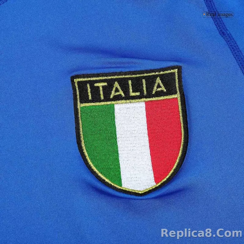 2000 Italy Home Retro Jersey Long Sleeve - detail
