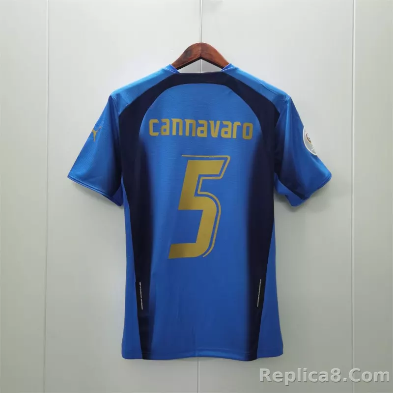 2006 Italy Home World Cup Retro Jersey - detail