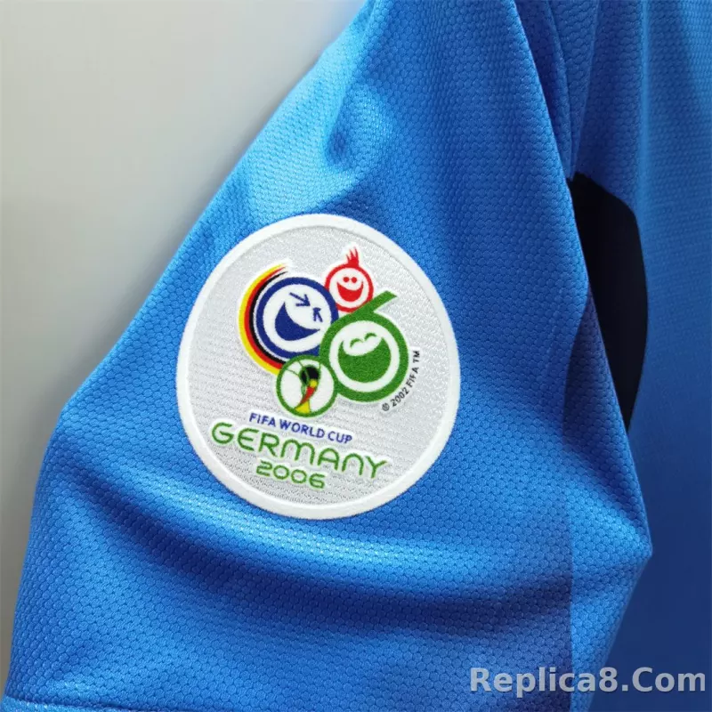 2006 Italy Home World Cup Retro Jersey - detail