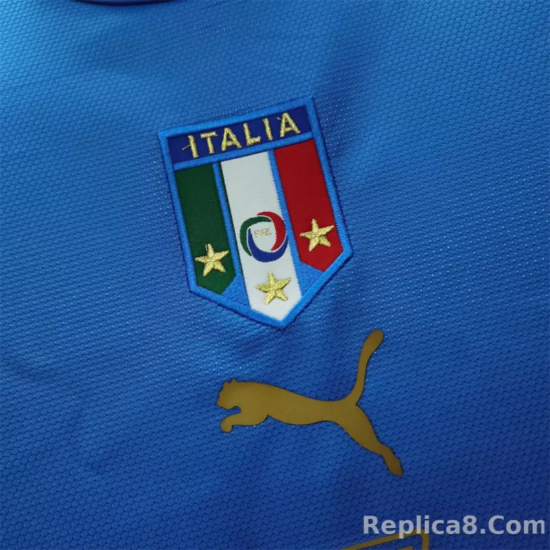 2006 Italy Home World Cup Retro Jersey - detail