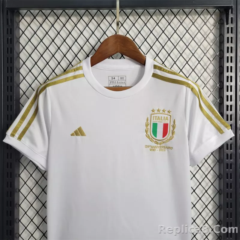 2023 Italy 125th Anniversary Kids Kit Jersey+Shorts - detail