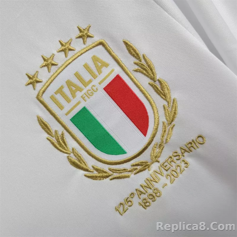 2023 Italy 125th Anniversary Kids Kit Jersey+Shorts - detail