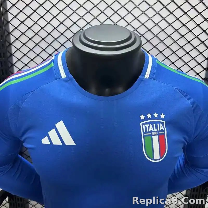 2024 Italy Euro Cup Home Jersey Long Sleeve Player Version - detail