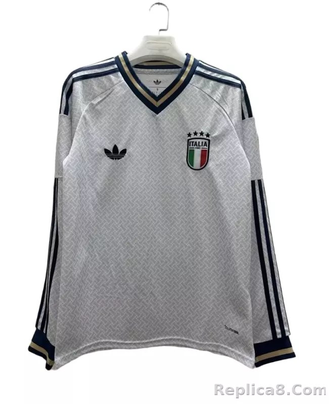 2026 Italy World Cup Away Soccer Jersey Long Sleeve