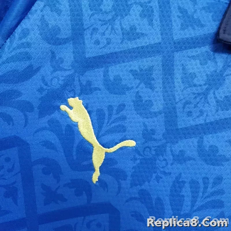 2020 Italy Home Euro Cup Retro Jersey - detail