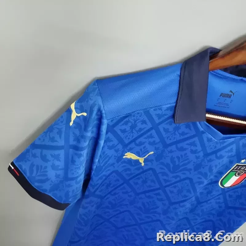 2020 Italy Home Euro Cup Retro Jersey - detail