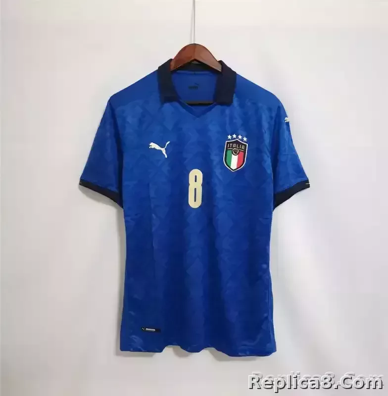 2020 Italy Home Euro Cup Retro Jersey - detail