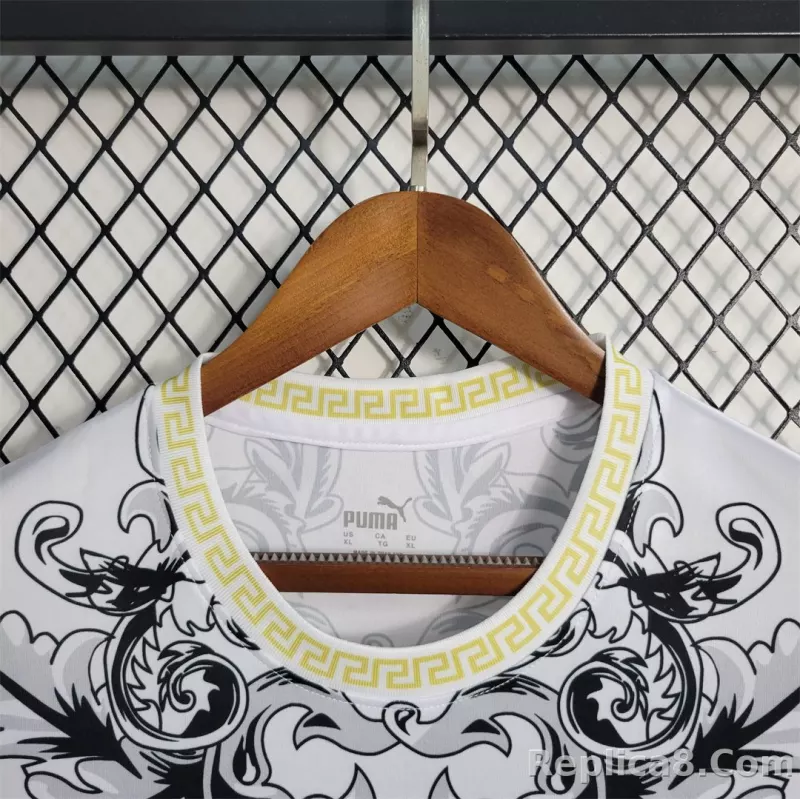 2023 Italy Special Edition Soccer Jersey White - detail
