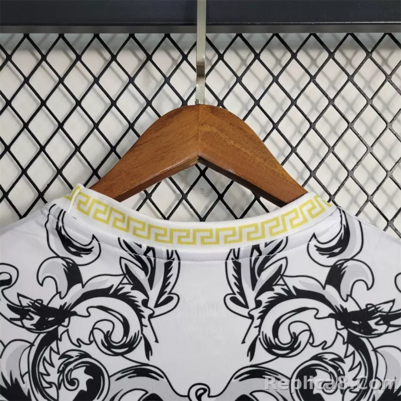 2023 Italy Special Edition Soccer Jersey White - detail