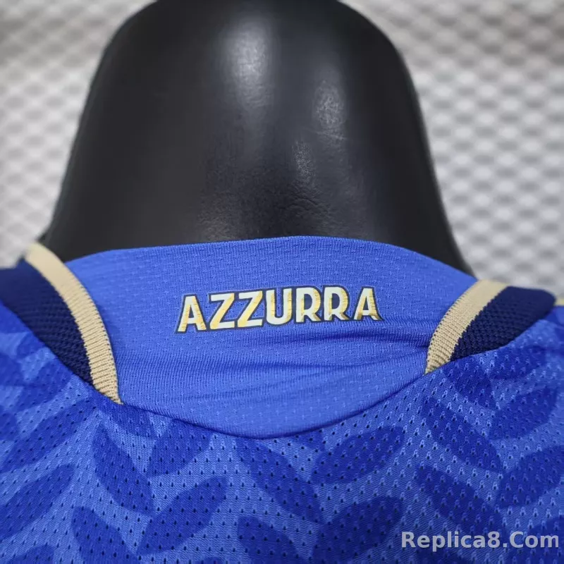 2025-26 Italy World Cup Home Jersey Player Version Long Sleeve - detail