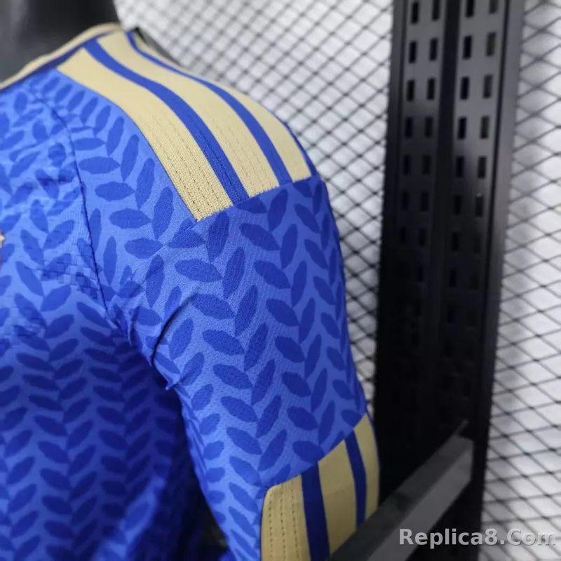 2025-26 Italy World Cup Home Jersey Player Version Long Sleeve - detail