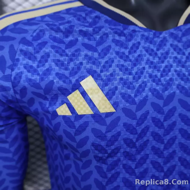 2025-26 Italy World Cup Home Jersey Player Version Long Sleeve - detail