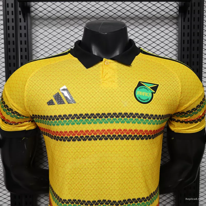 2026 Jamaica Home World Cup Soccer Jersey Player Version - detail