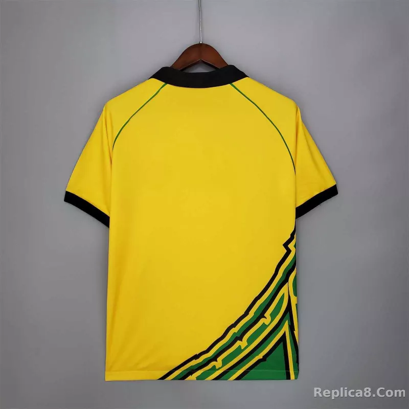 1998 Jamaica Home Soccer Retro Jersey - detail