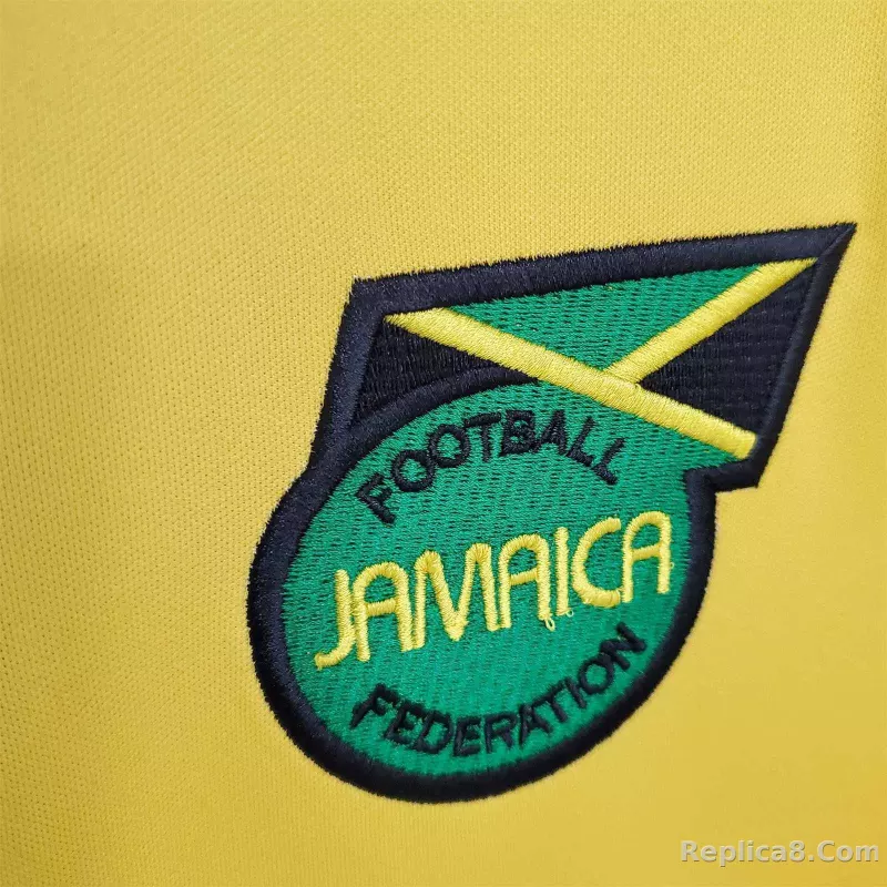 1998 Jamaica Home Soccer Retro Jersey - detail