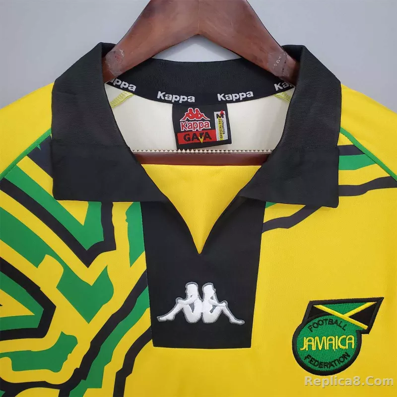 1998 Jamaica Home Soccer Retro Jersey - detail