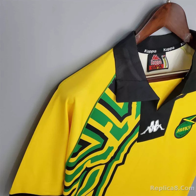1998 Jamaica Home Soccer Retro Jersey - detail