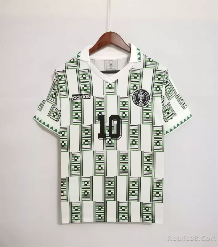 1994 Nigeria Home World Cup Retro Jersey - detail