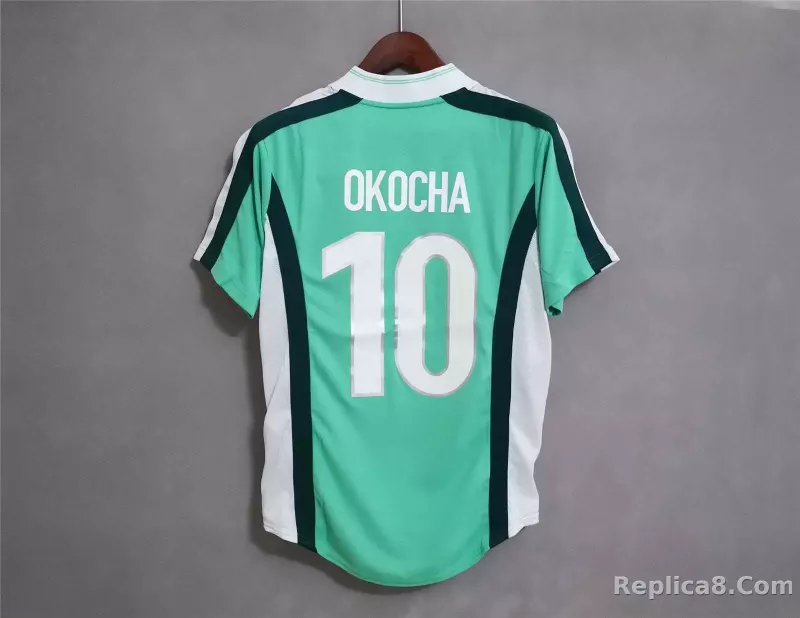1998 Nigeria Home World Cup Retro Jersey - detail