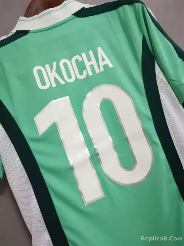 1998 Nigeria Home World Cup Retro Jersey - detail