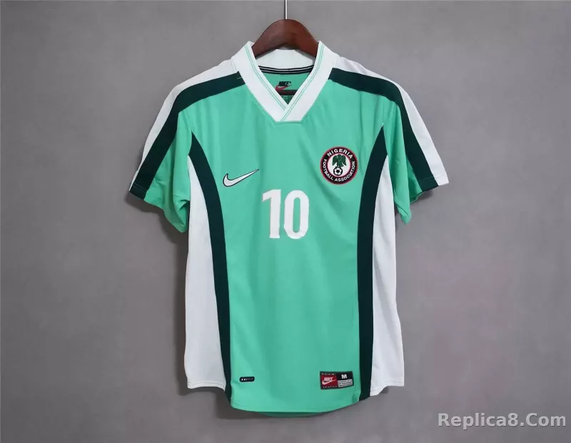 1998 Nigeria Home World Cup Retro Jersey - detail