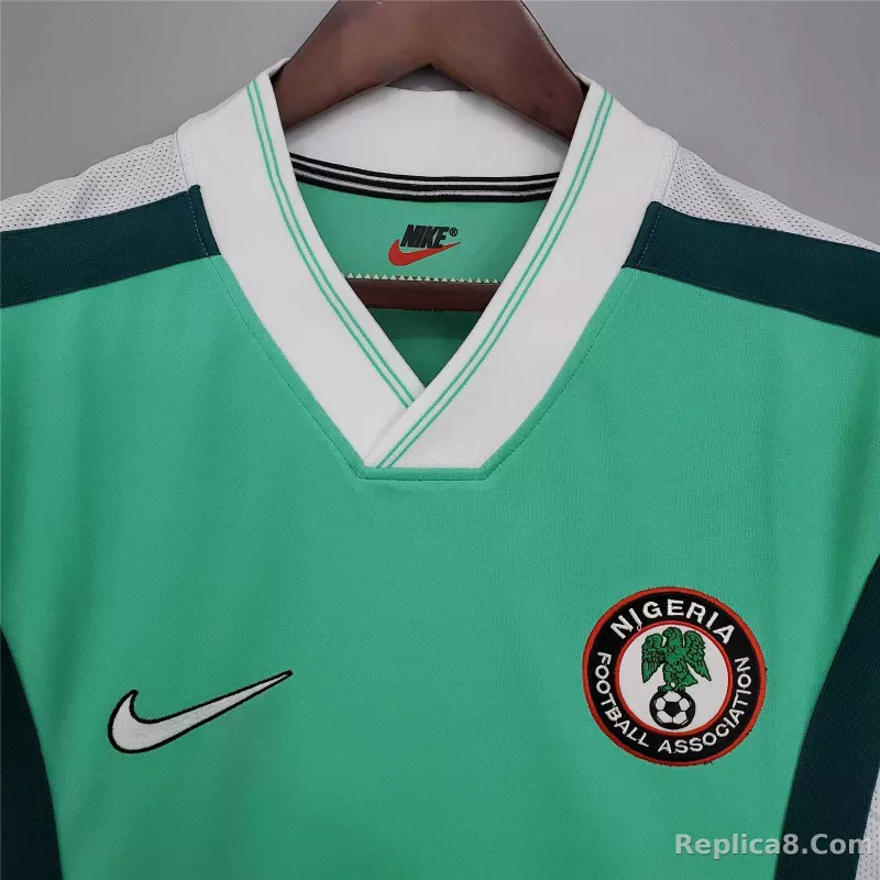 1998 Nigeria Home World Cup Retro Jersey - detail