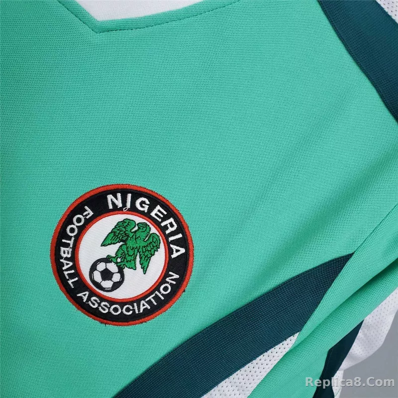1998 Nigeria Home World Cup Retro Jersey - detail