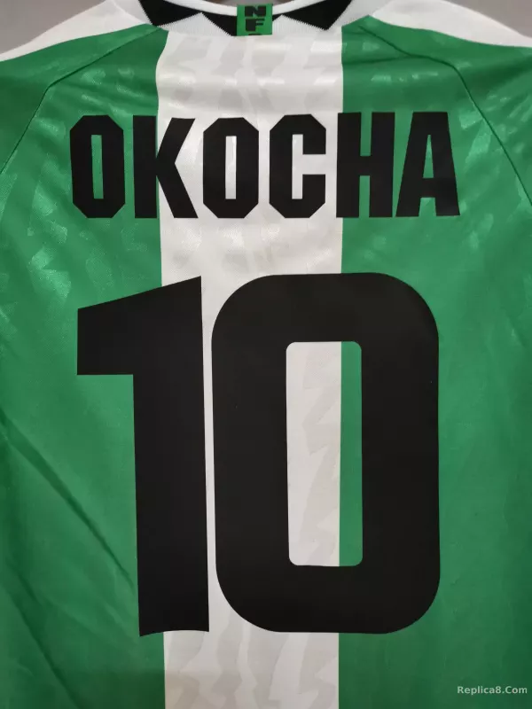 1996 Nigeria Home Soccer Retro Jersey - detail
