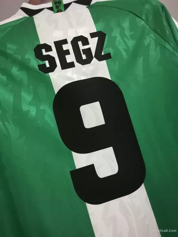 1996 Nigeria Home Soccer Retro Jersey - detail