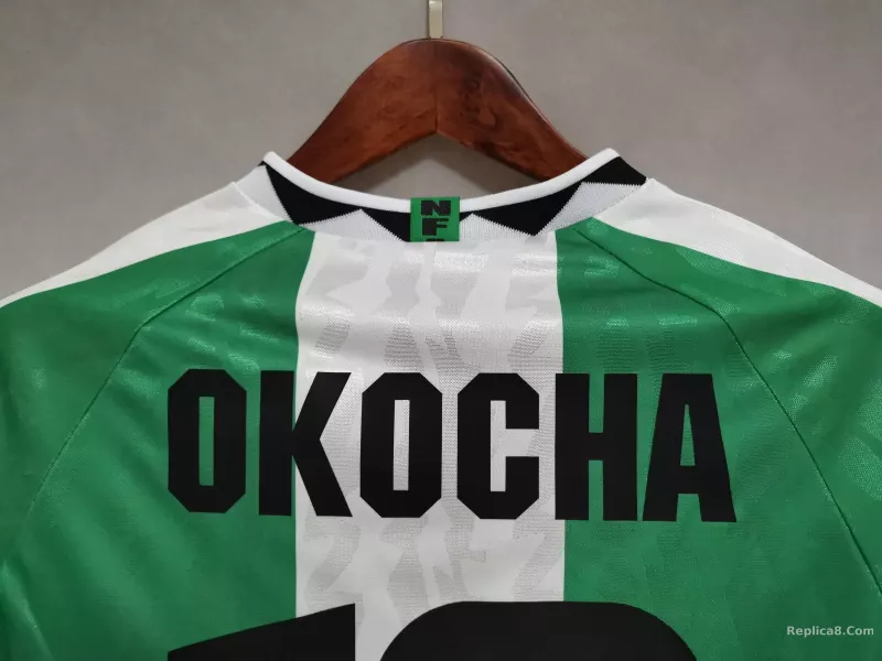 1996 Nigeria Home Soccer Retro Jersey - detail