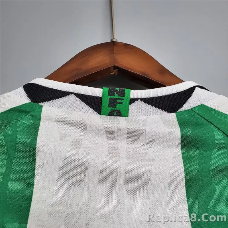 1996 Nigeria Home Soccer Retro Jersey - detail