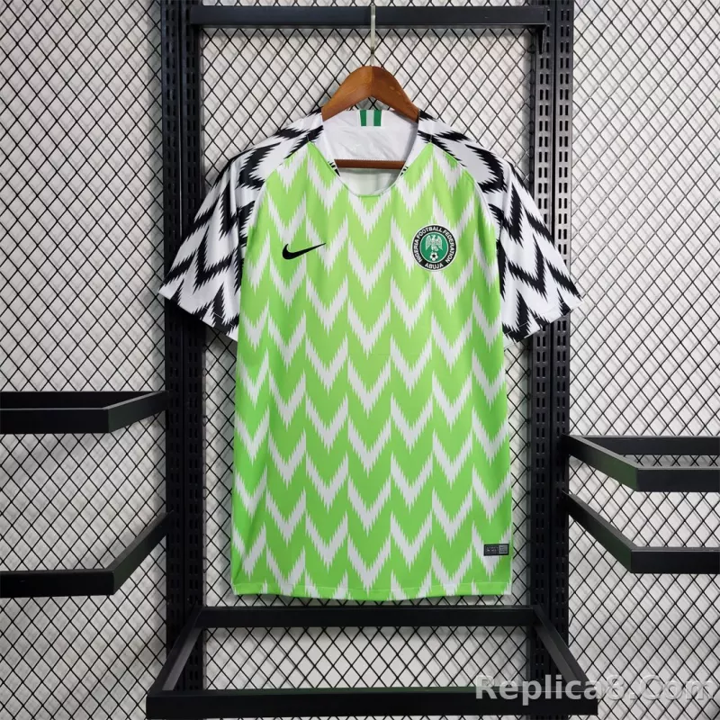 2018 Nigeria Home World Cup Retro Soccer Jersey - detail