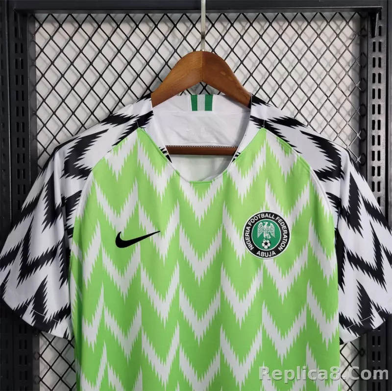 2018 Nigeria Home World Cup Retro Soccer Jersey - detail