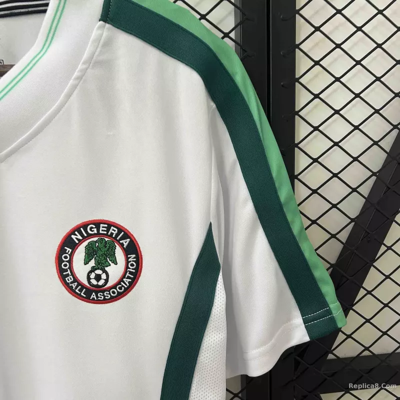 1998 Nigeria Away World Cup Retro Jersey - detail