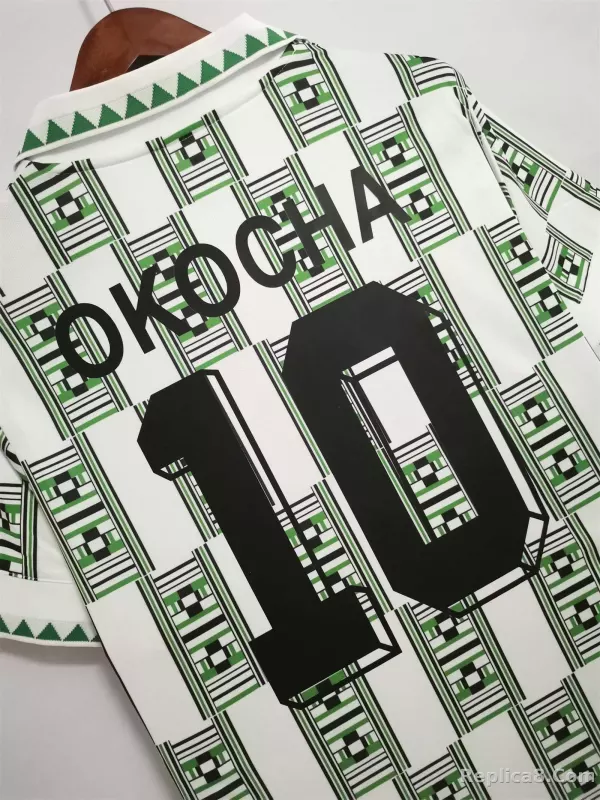 1994 Nigeria Away World Cup Retro Jersey - detail