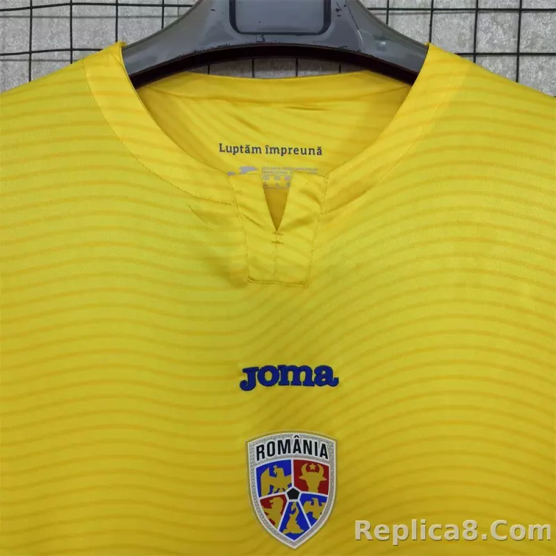25-26 Romania Home Football Jersey - detail