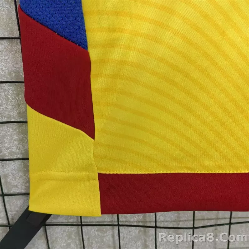 25-26 Romania Home Football Jersey - detail