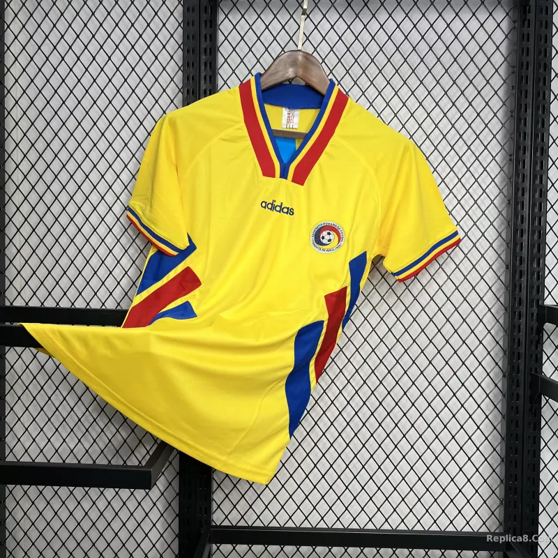 1994 Romania Home Football Retro Jersey - detail