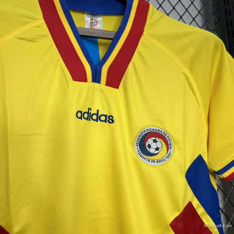 1994 Romania Home Football Retro Jersey - detail