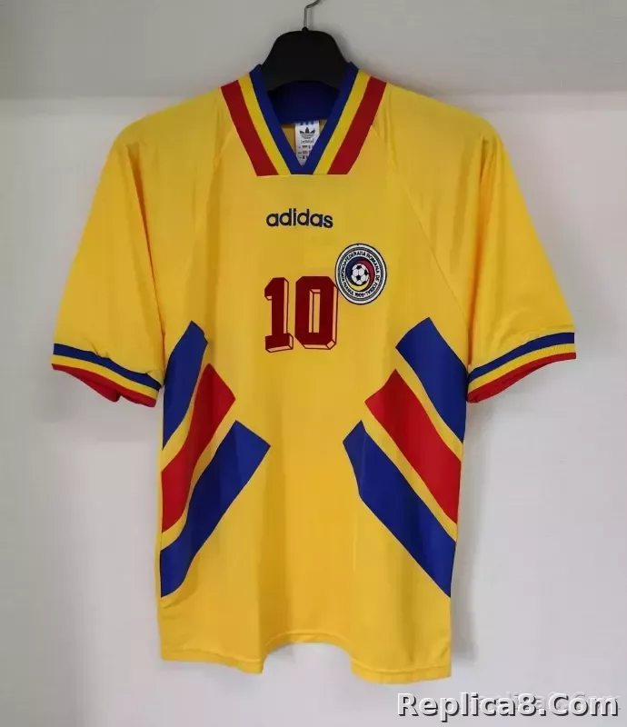 1994 Romania Home Football Retro Jersey - detail