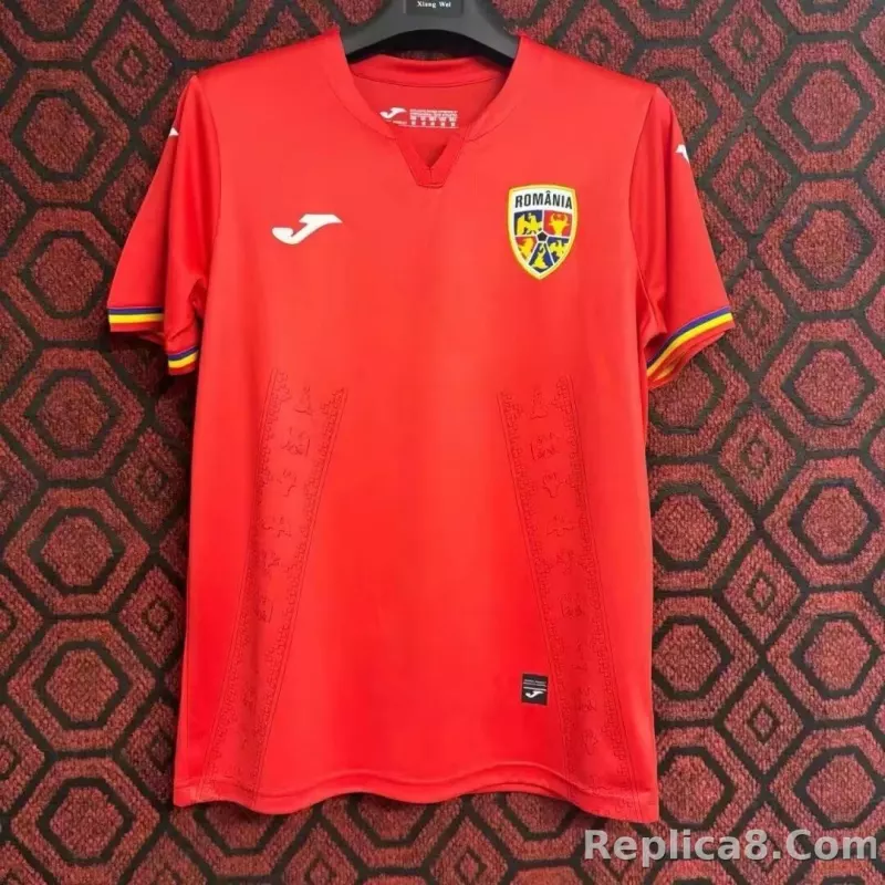 2024 Romania Euro Cup Away Football Jersey
