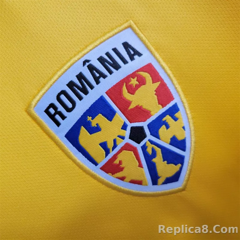 2024 Romania Euro Cup Home Football Jersey - detail
