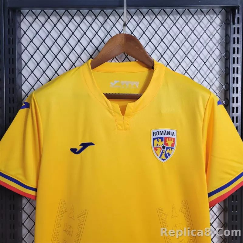 2024 Romania Euro Cup Home Football Jersey - detail