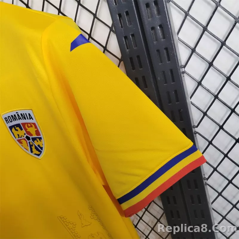2024 Romania Euro Cup Home Football Jersey - detail