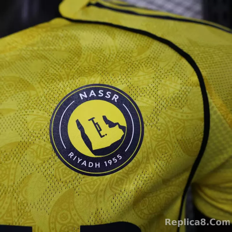 25-26 Al-Nassr Victory Home Soccer Jersey Player Version - detail