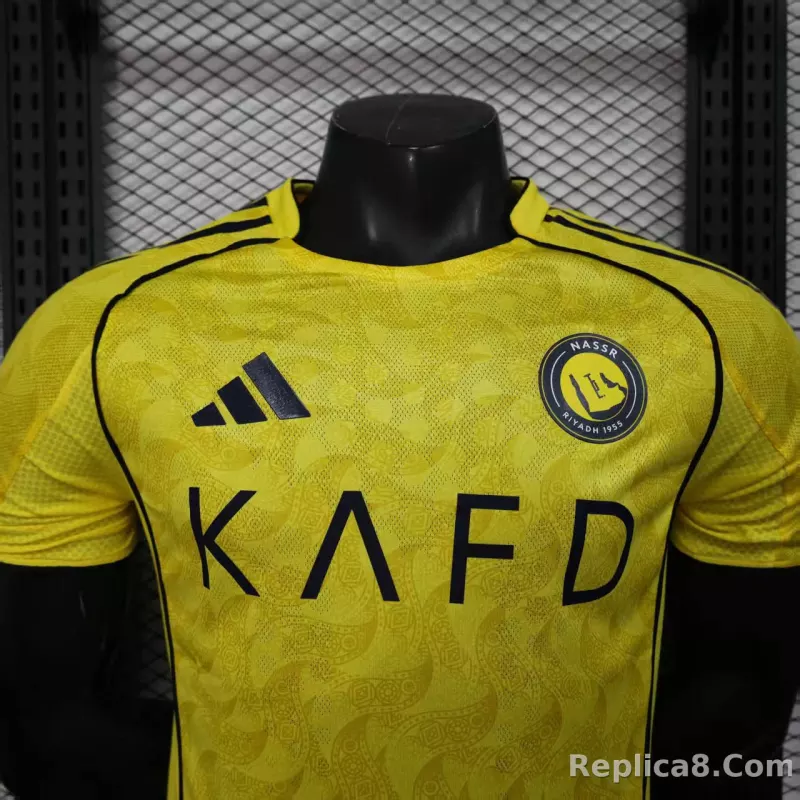 25-26 Al-Nassr Victory Home Soccer Jersey Player Version - detail