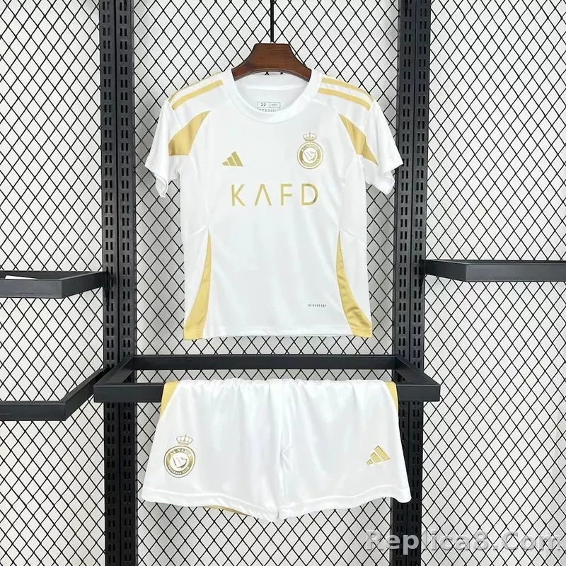 24-25 Al-Nassr Victory Third Away Kids Kit Jersey+Shorts