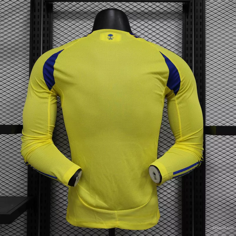24-25 Al-Nassr Victory Home Player Version Long Sleeve - detail