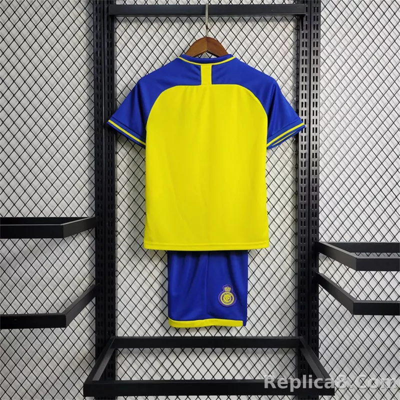22-23 Al-Nassr Victory Home Kids Kit Jersey+Shorts - detail